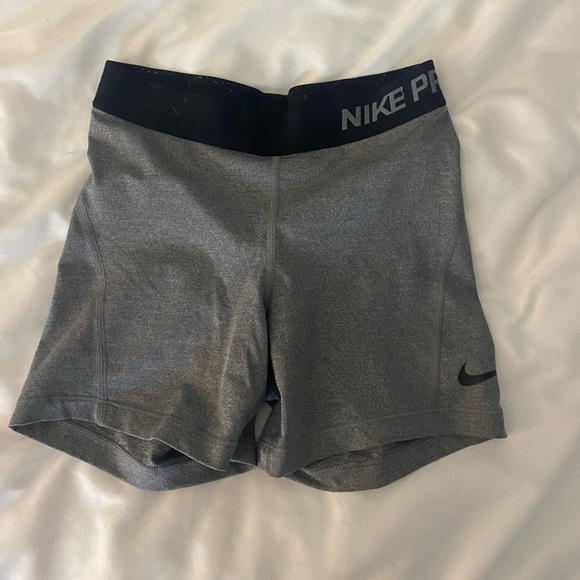 Grey Nike Pros (Shorts) - Picture 1 of 3